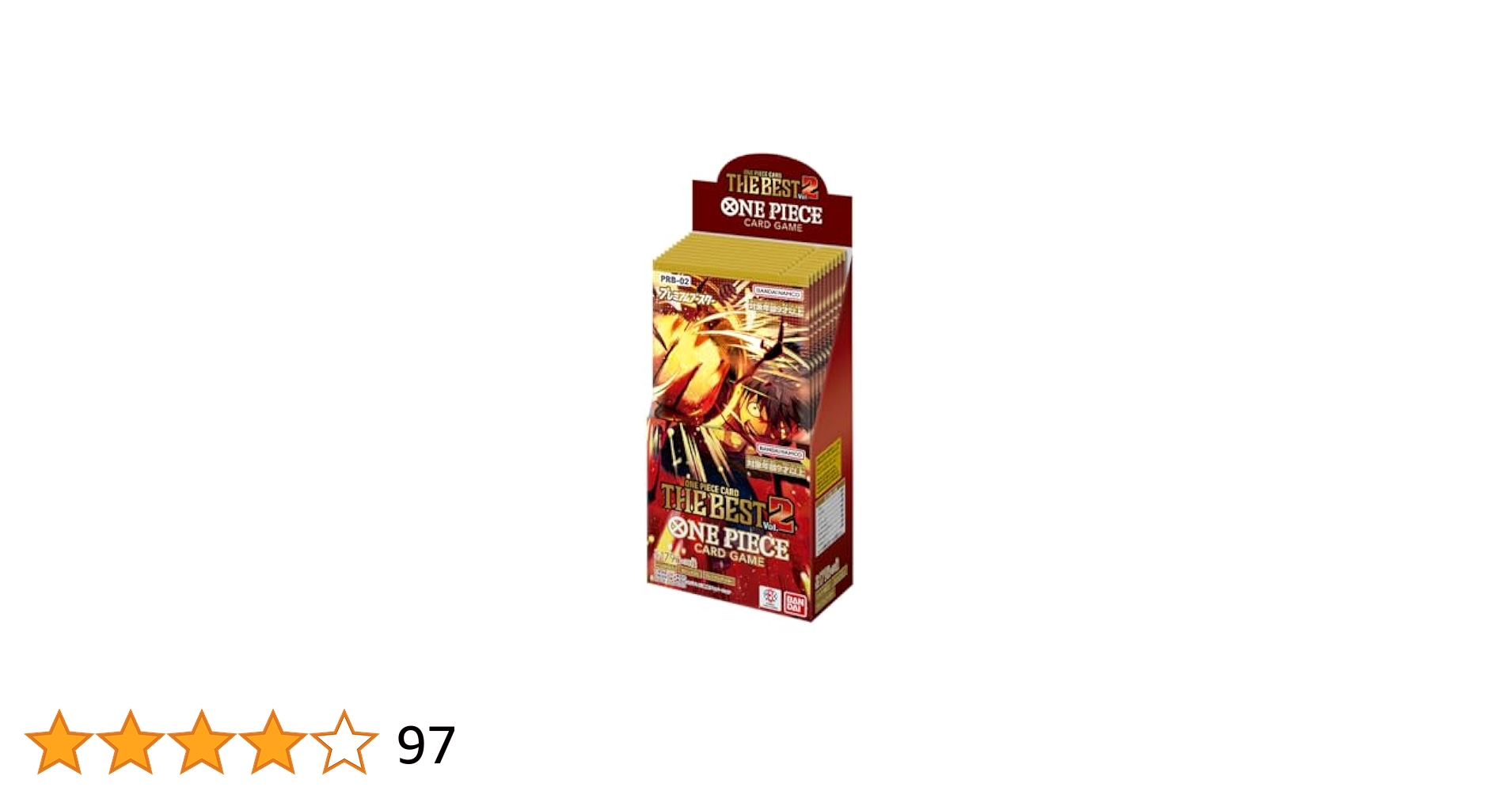 ワンピースカードゲーム　THE BEST vol.2　10BOX（新品未開封品） Amazon.co.jp: バンダイ(BANDAI) ONE PIECEカードゲーム